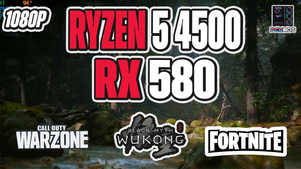 Ryzen 5 4500 + RX 580 Benchmarks - 3 Games Tested