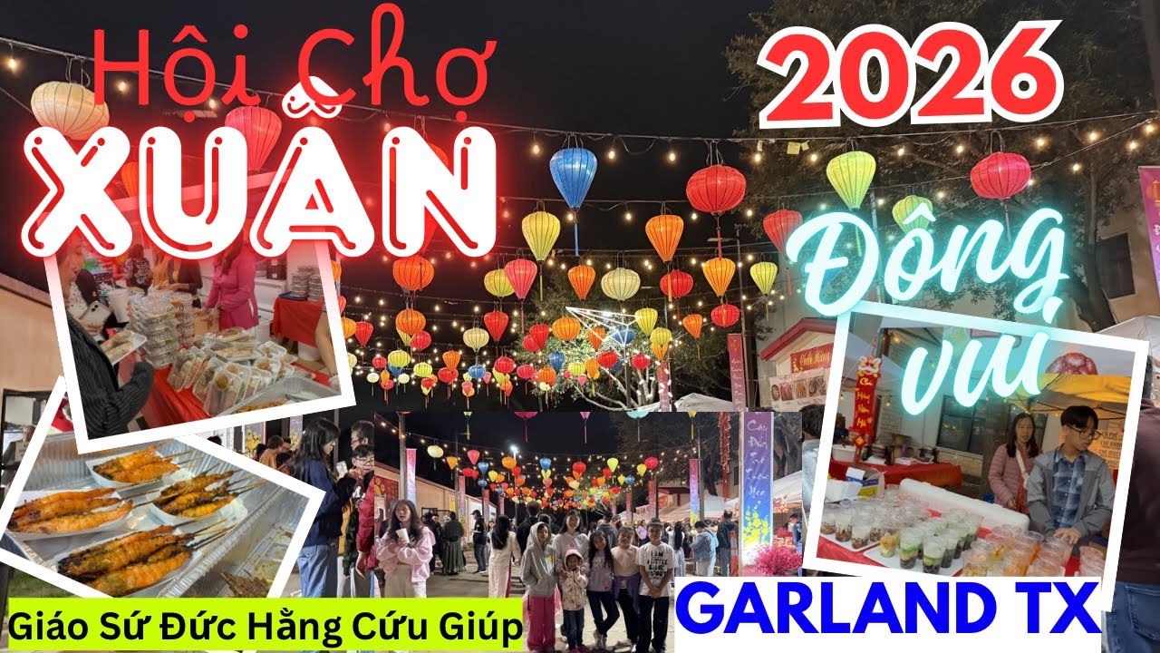 💥Chợ Tết 2026 Giáo Sứ Đức Mẹ Hằng Cứu giúp Garland(Dallas) TX! Hôm Nay! Quá Đông Vui👍 #amthuc  