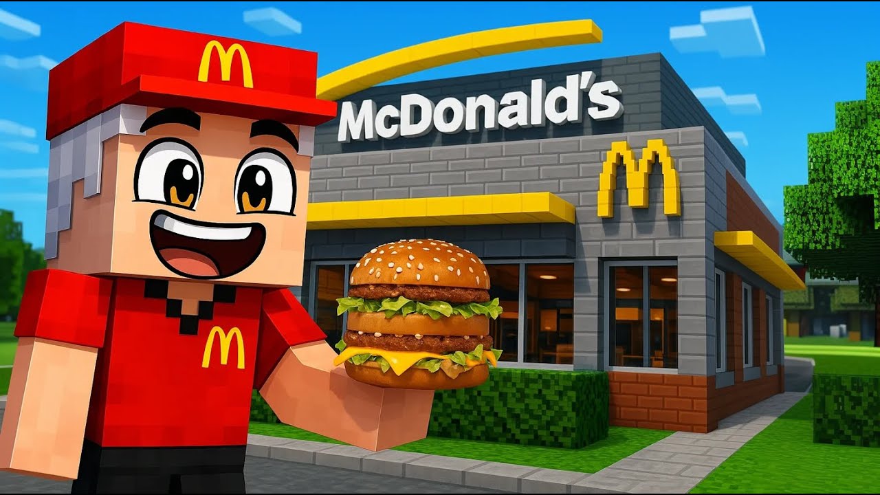 MAM SUPER McDonald's w Minecraft!