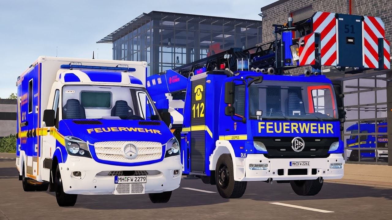 Niebieski numer alarmowy 112 &ndash; Strażacy z Bonn i karetki pogotowia w akcji! 4K &ndash; NA ŻYWO