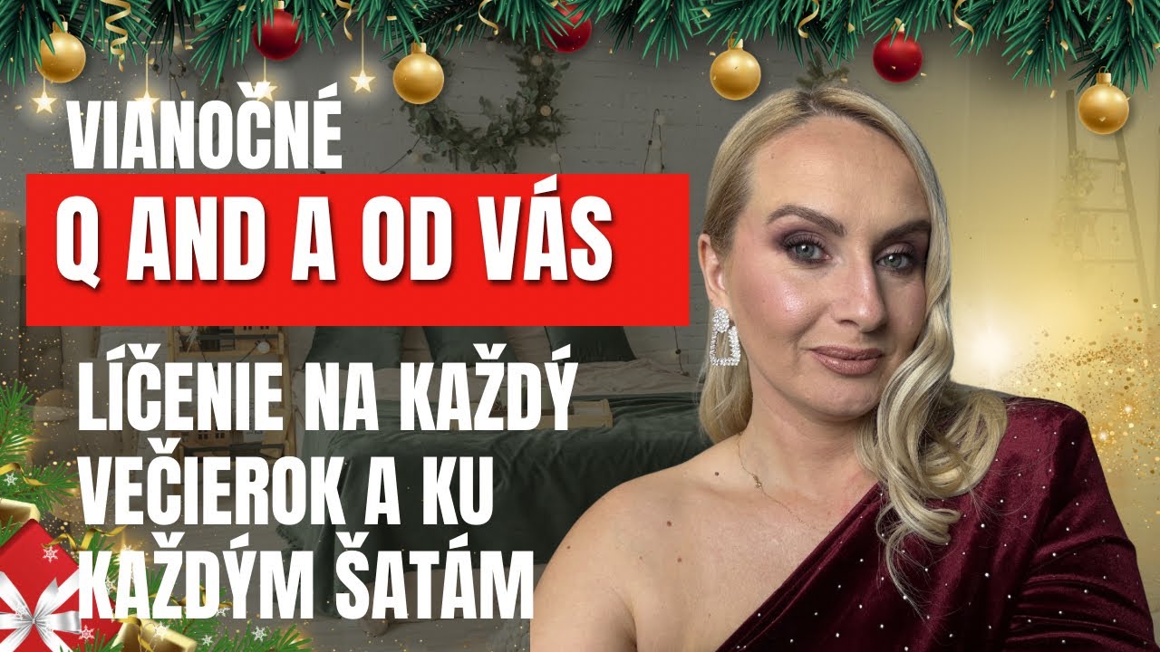 Vianočné otázky a odpovede a líčenie na vianočný večierok