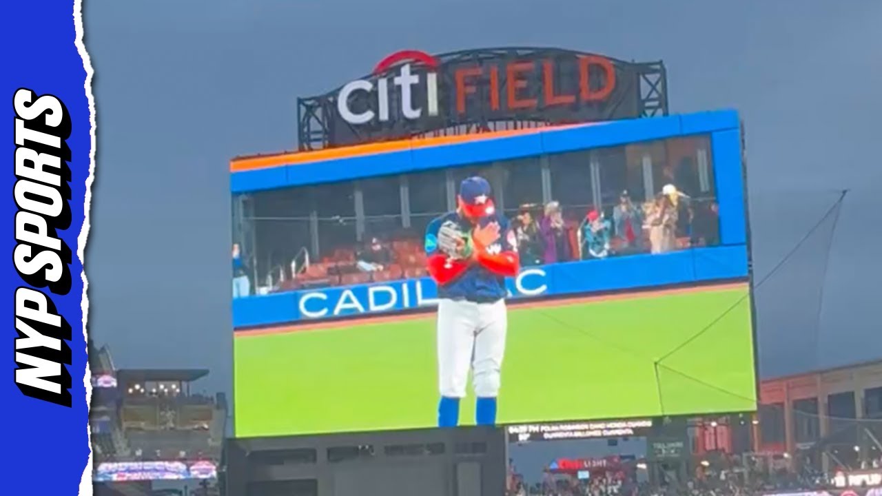 Robinson Can&oacute; gets standing ovation from Citi Field crowd while playing final game in USA