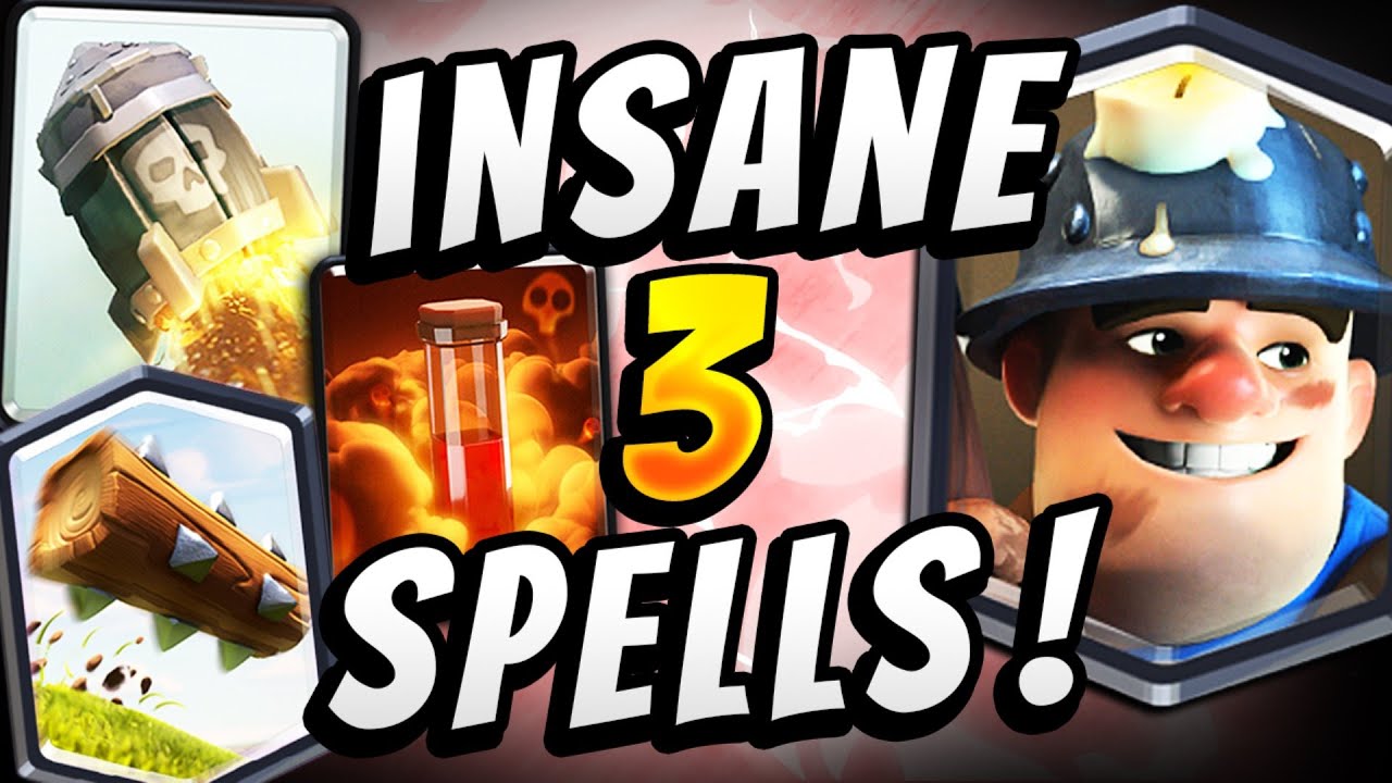 NO ONE EXPECTS THIS! CRAZY MINER POISON ROCKET — Clash Royale