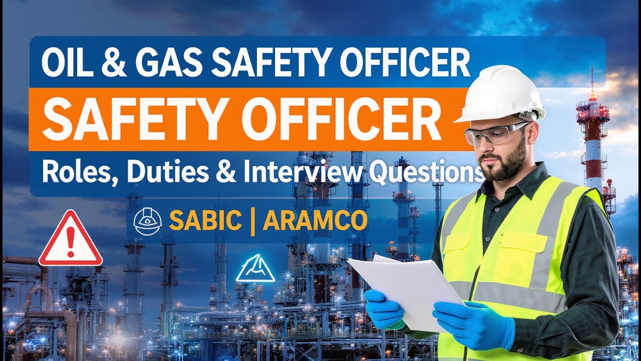 Oil & Gas Safety Officer | Roles, Duties & Top 20 Interview Questions (SABIC/ARAMCO)