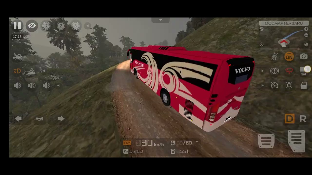 thrilling bus driving