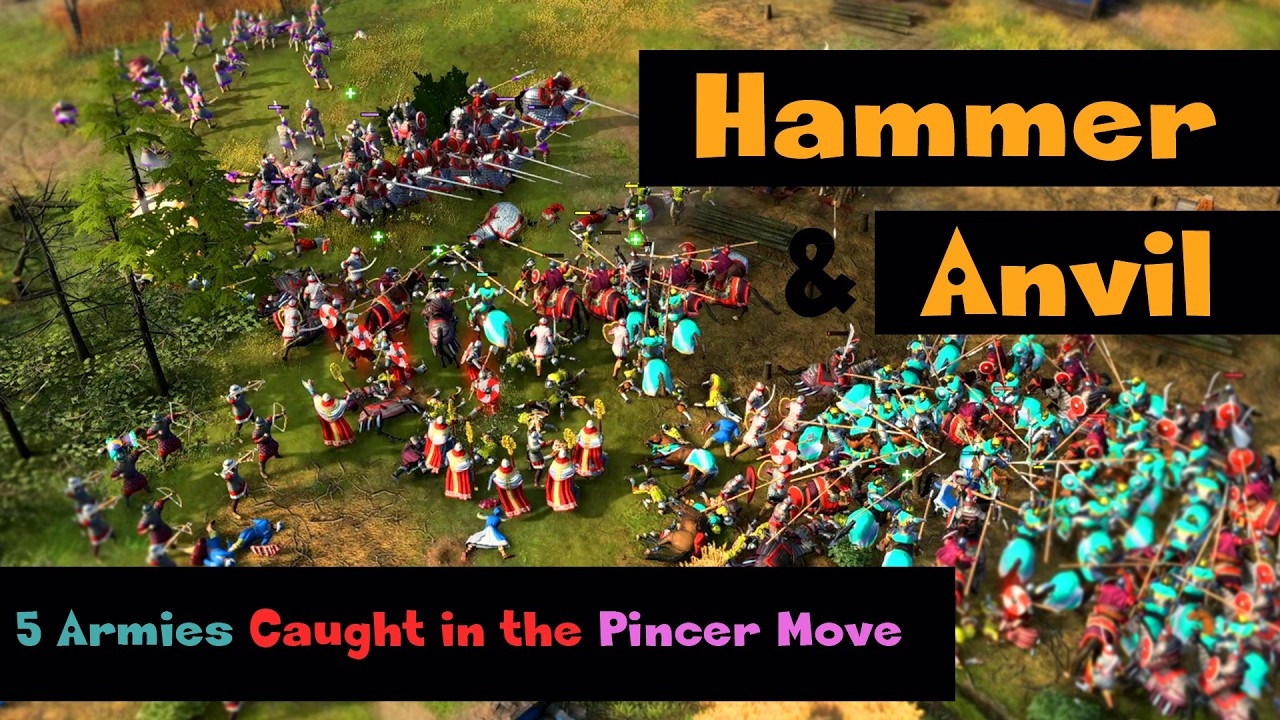 Byzantine Army In Action: Hammer & Anvil Tactic | Immersive Cinematic Battle &ndash; Age of Empires IV