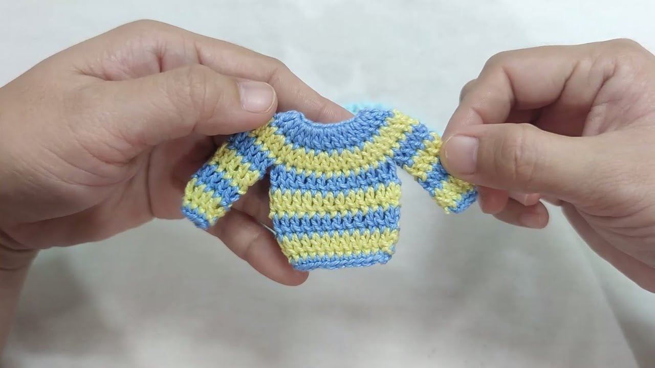 DIY Mini Crochet Sweaters Made SUPER Easy! Free Crochet Video Tutorial