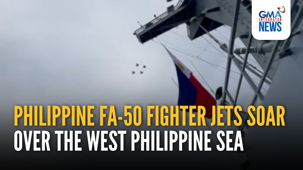 Philippine FA-50 fighter jets soar over the West Philippine Sea | GMA Integrated News