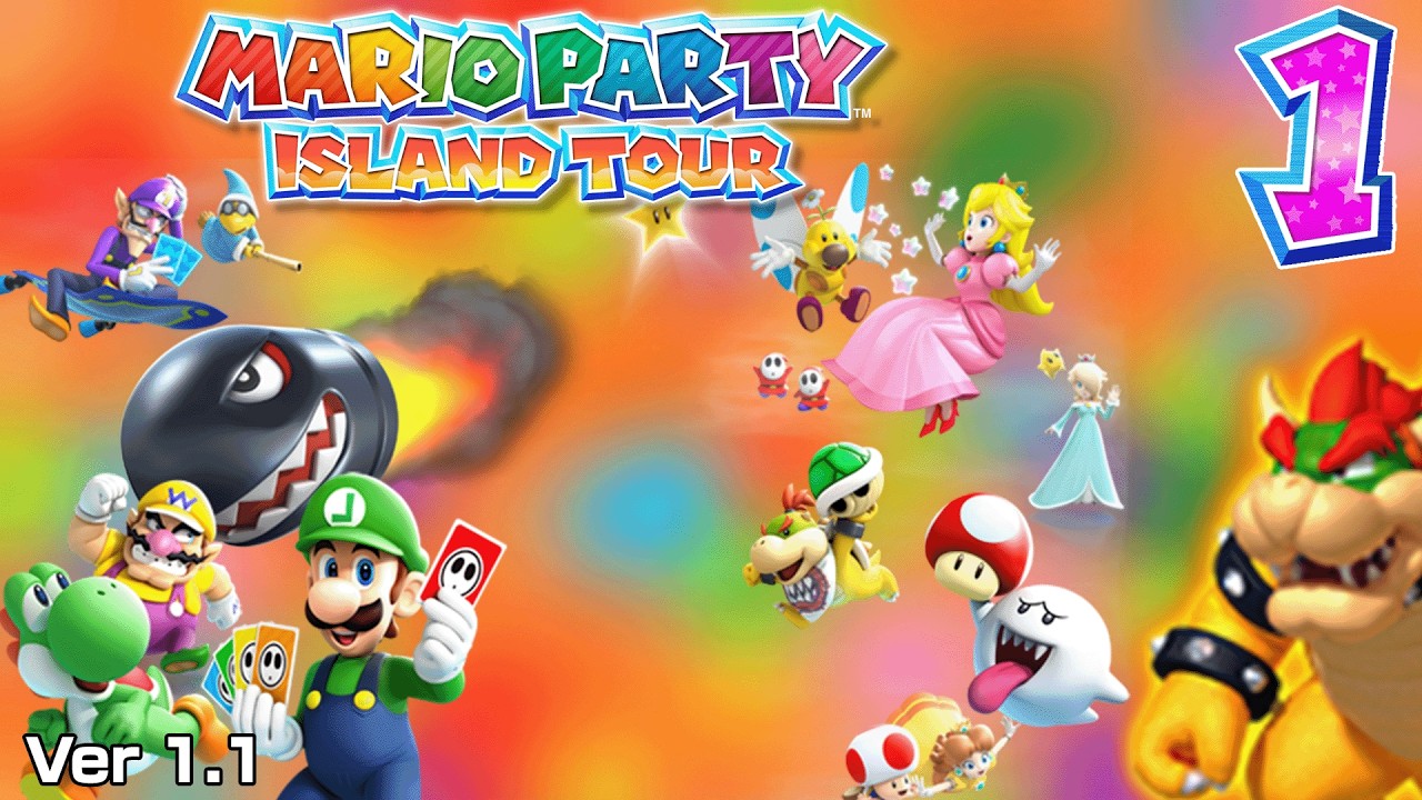Mario Party: Island Tour (Nintendo 3DS) - Episode 1 - Perilous Palace Path (Party Mode)