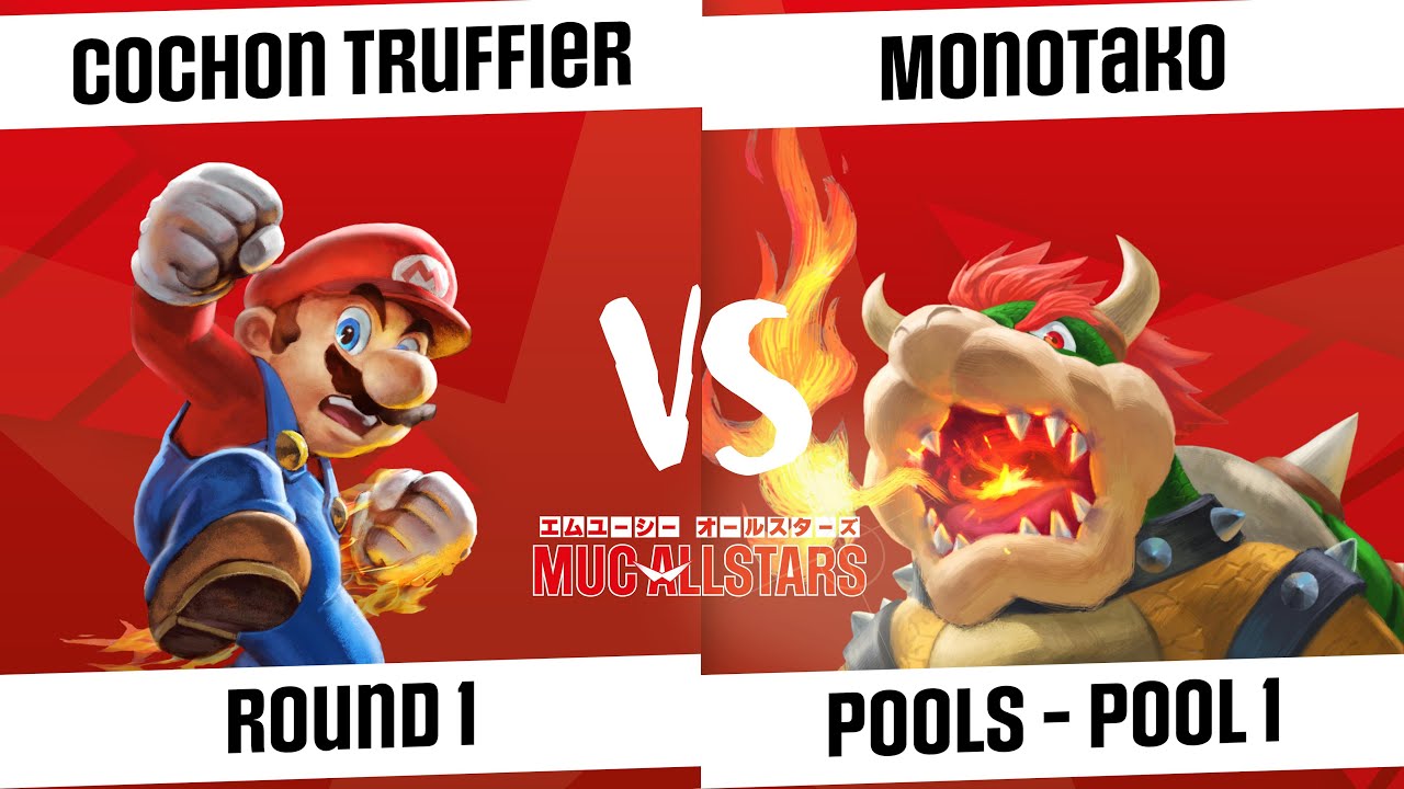 [MUC AllStars #16 SAISON 2] Pools - Pool 1 - Cochon truffier (Mario) VS Monotako (Bowser, Ridley)