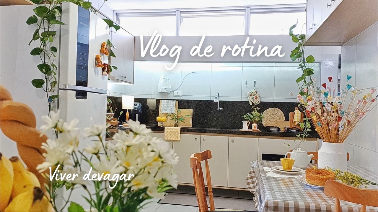 Rotina tranquila| Uma manhã de paz e aconchego| DIY florzinhas de pano |Mudanças na lavanderia| vlog