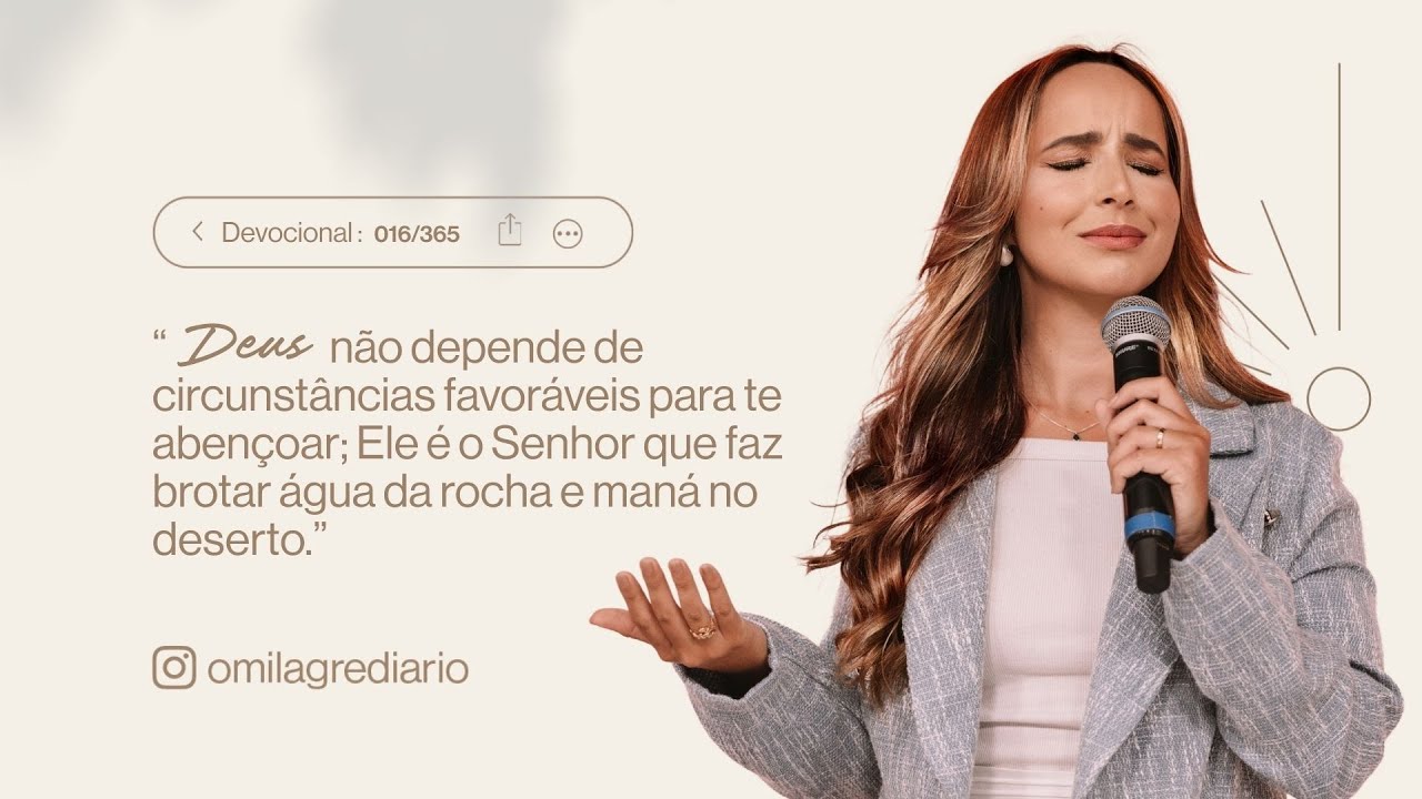 DEVOCIONAL/ORAÇÃO DO DIA - (16 | JANEIRO) - FABIOLA MELO - MILAGRE DIÁRIO 016/365