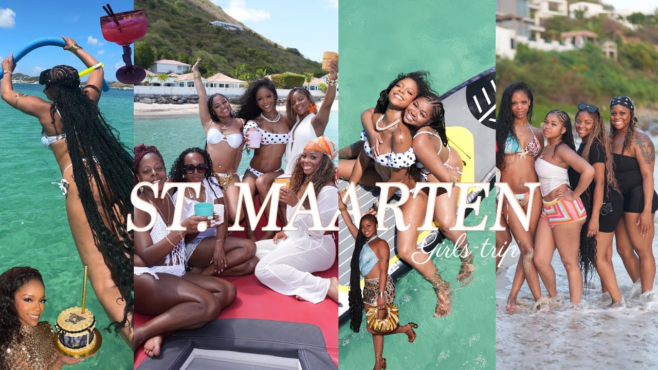 ST. MAARTEN 🇸🇽 Girls trip! Jet skis, Yacht Day & Birthday Vibes!🌴🎉