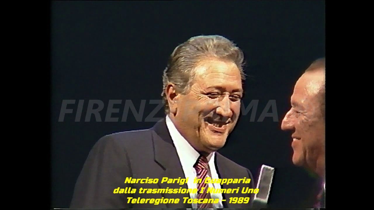 Narciso Parigi in Guapparia. (Censurato) Dalla trasmissione I Numeri Uno di Mario Salinelli 1989
