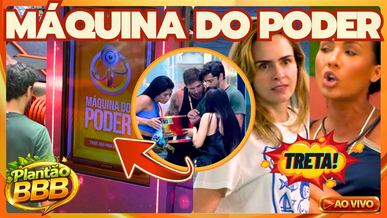 🔴BBB26: MÁQUINA DO PODER AO VIVO, QUEM VAI TER O PODER DE VETAR ALGUÉM DA PROVA BATE-VOLTA? AGORA!