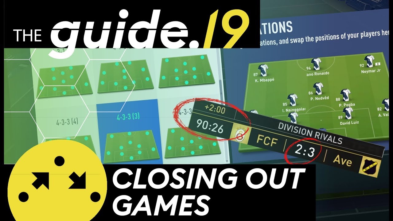 433 (3) - How to CLOSE OUT games with a defensive FORMATION & GAMEPLAN! | FIFA 19 Guide