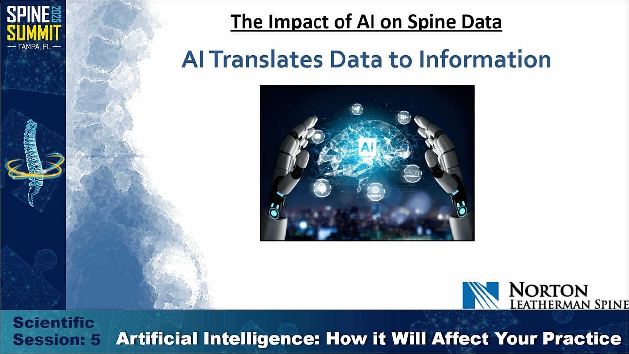DSPN Spine Summit 2025 | Day 2 | 2 22 25 | Dr. Glassman | How Will AI Change Registries, Databases?