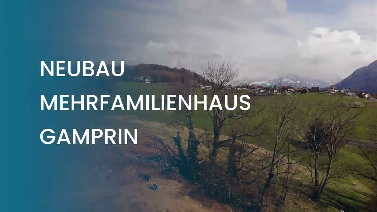 Zeitraffer Neubau MFH  Gamprin -Bendern   Fürstentum Liechtenstein