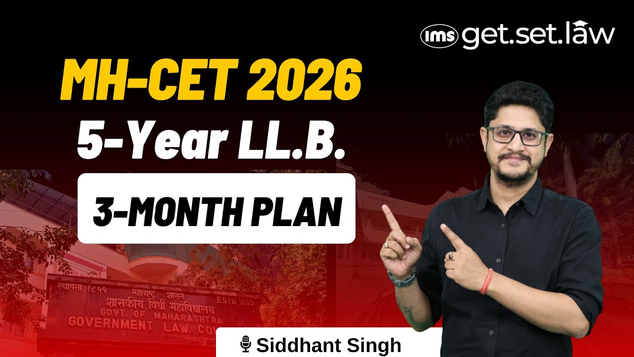 MH-CET 2026 5-Year LL.B. 3-Month Plan Complete Study Strategy #mhcet2025 #5yearllb