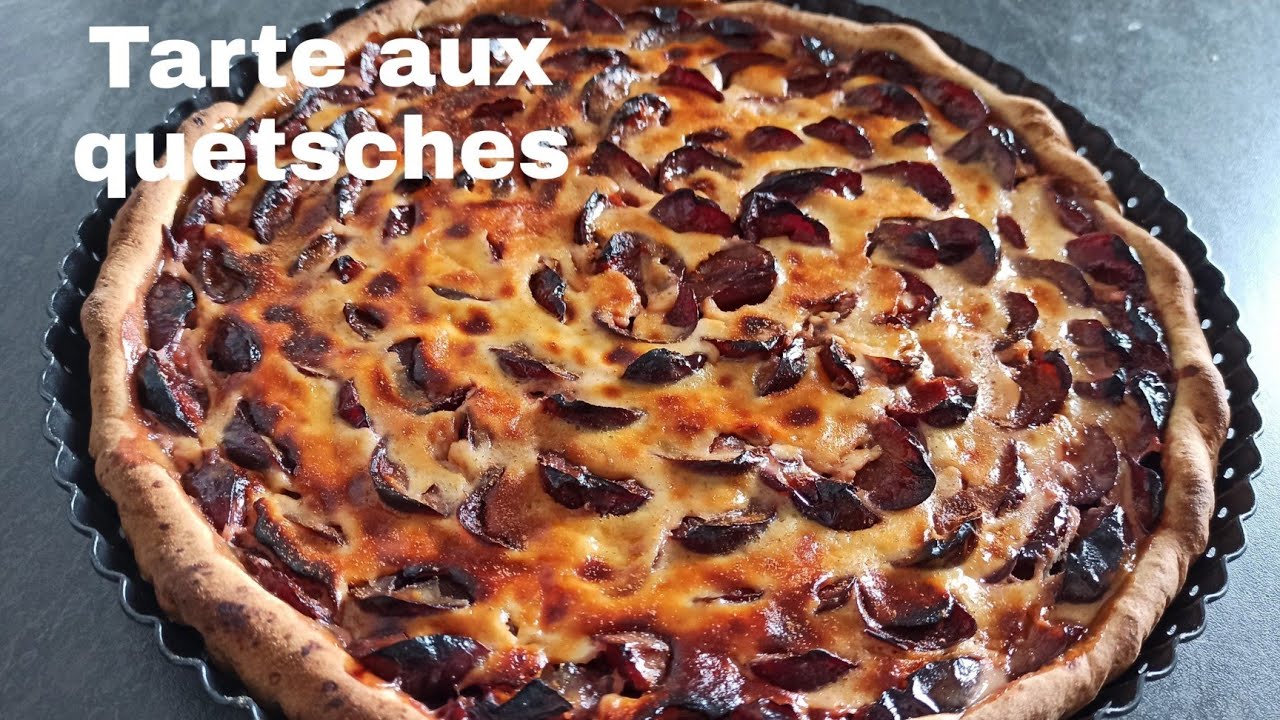 Tarte aux quetsches 🥧 Recette pas à pas - Fait maison