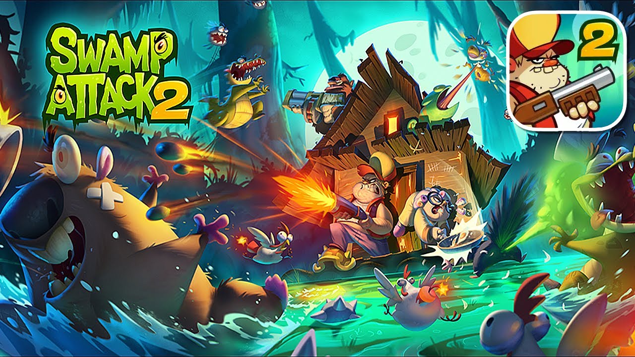 Swamp Attack 2 - CHAPTER 1 - iOS / Android Full Gameplay