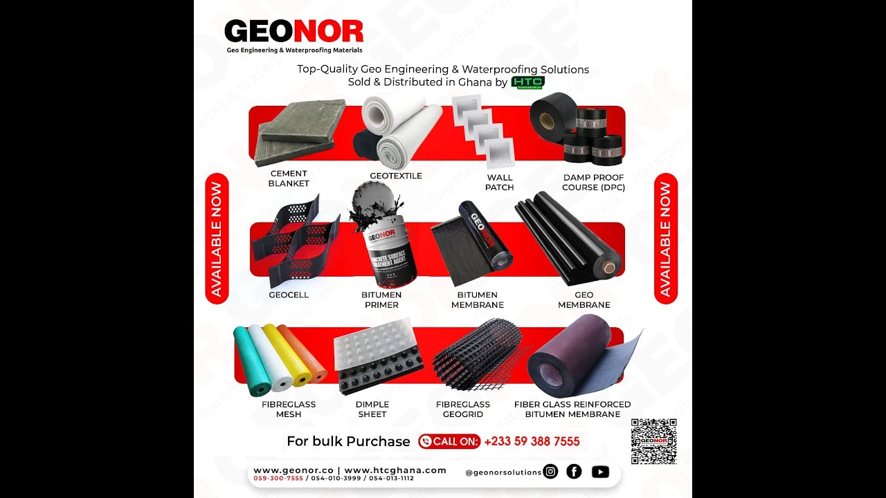 Introduction to Geonor Geoengineering and Waterproofing Solutions | Sold & Distrubuted by HTC Depot.