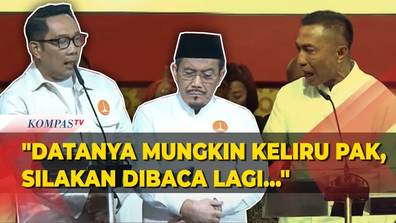 Ridwan Kamil Sanggah Pongrekun: Datanya Mungkin Keliru, Silakan Dibaca Lagi | Debat Pilgub Jakarta
