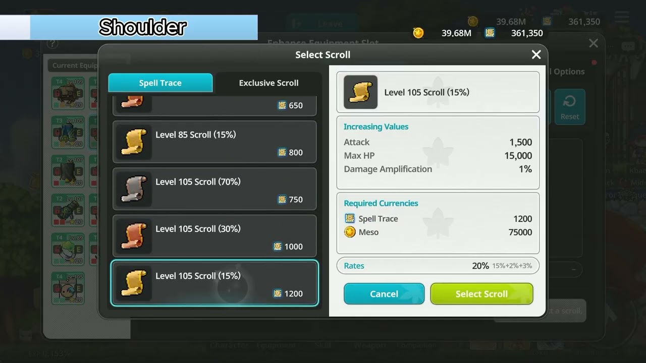 105 Scrolling | lvl 105 Bishop [Maplestory: Idle RPG]