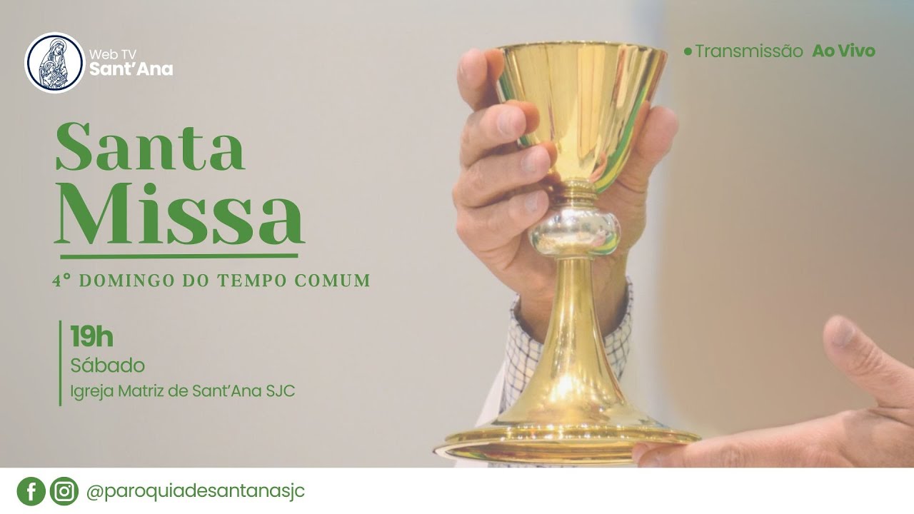 Santa Missa l Ao vivo l 19h l 31 de Janeiro de 2026