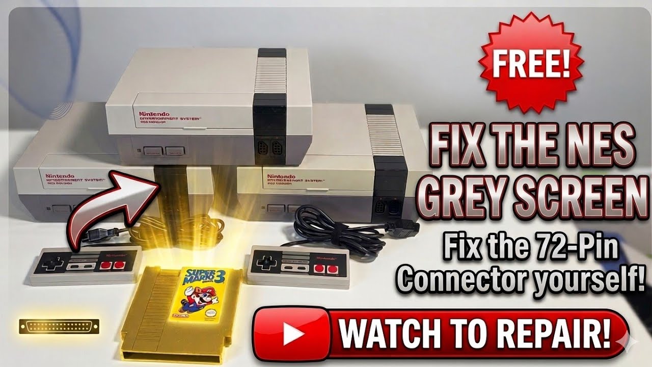 Nintendo NES Not Working? Fix the Grey Screen Problem for FREE! #nes #Nintendo #repair #fix #ebay