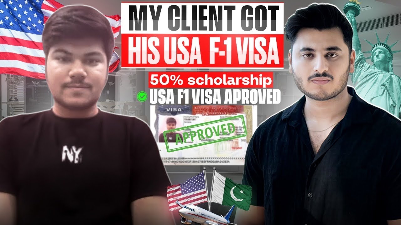 My Client Got His USA 🇺🇸 F-1 Visa Apprpved ✅ with 50% Scholarship Full Success Story From 🇵🇰 to 🇺🇸 