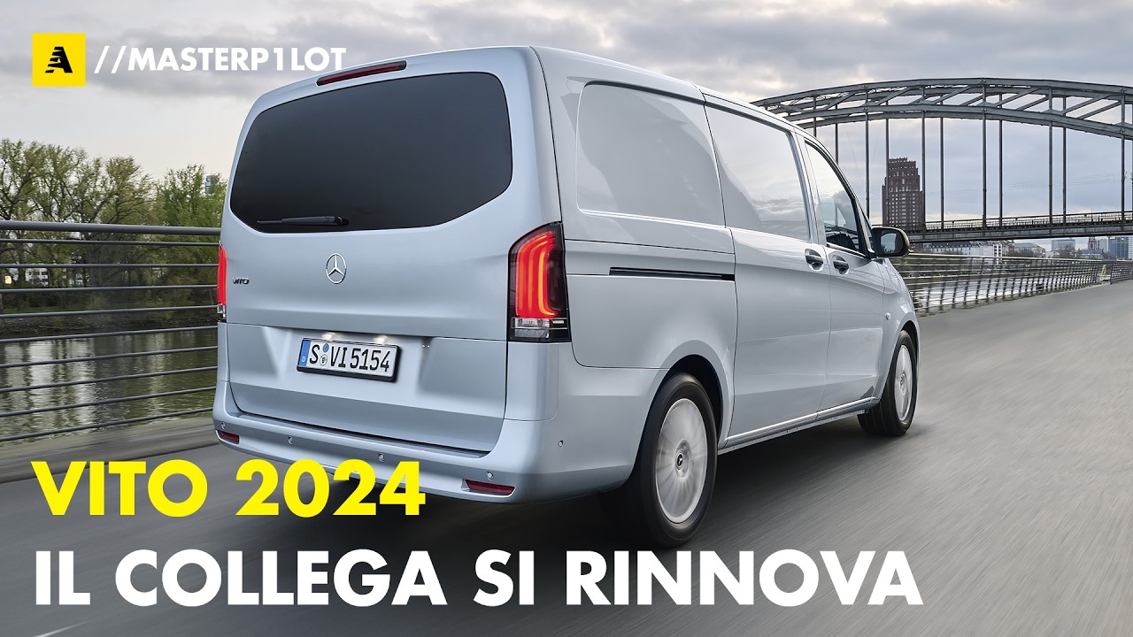 Nuovo Mercedes VITO 2024 | Più tecnologia per il COLLEGA furgone. Fino a 9 posti...