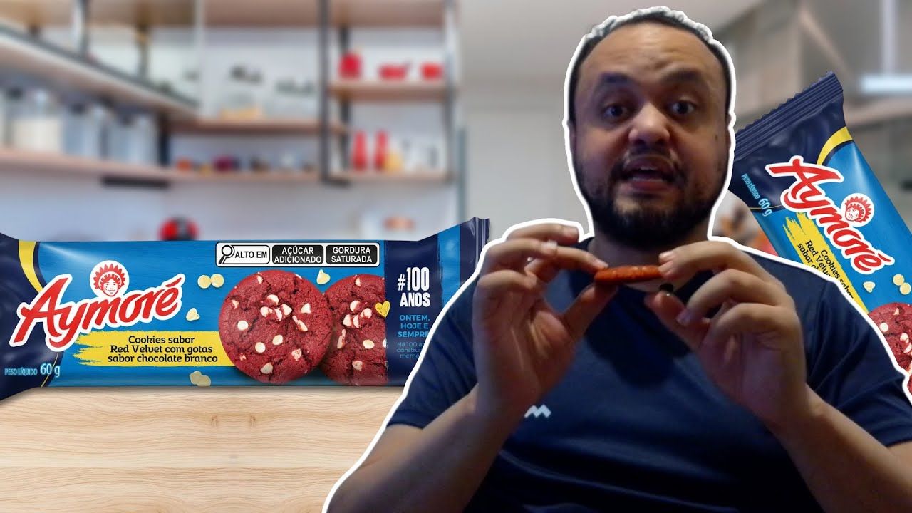 Experimentei o Biscoito Cookies Aymore Red Velvet