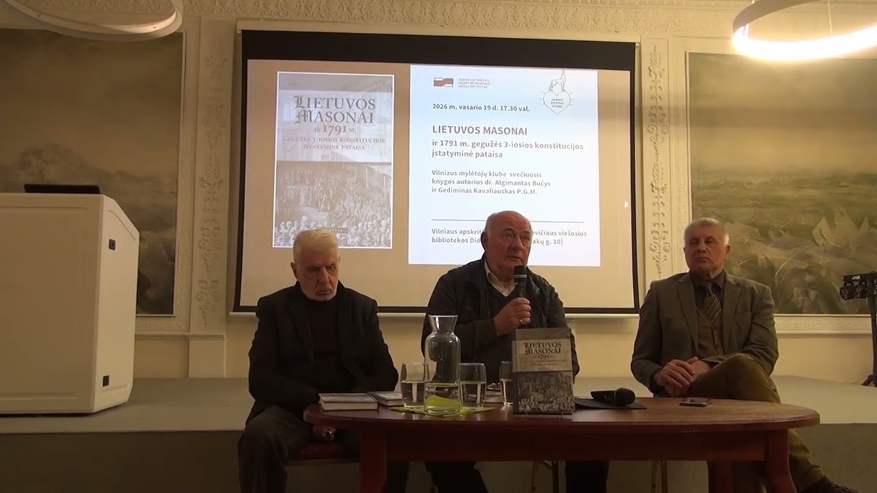 Dr. A. Bučio knyga „Lietuvos masonai ir 1791 m. gegužės 3-iosios konstitucijos įstatyminė pataisa“.