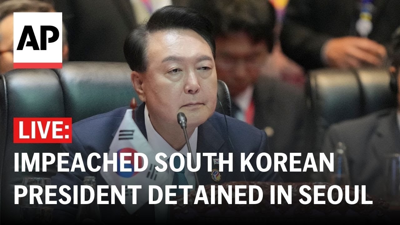 LIVE: Impeached South Korean President Yoon Suk Yeol detained in Seoul