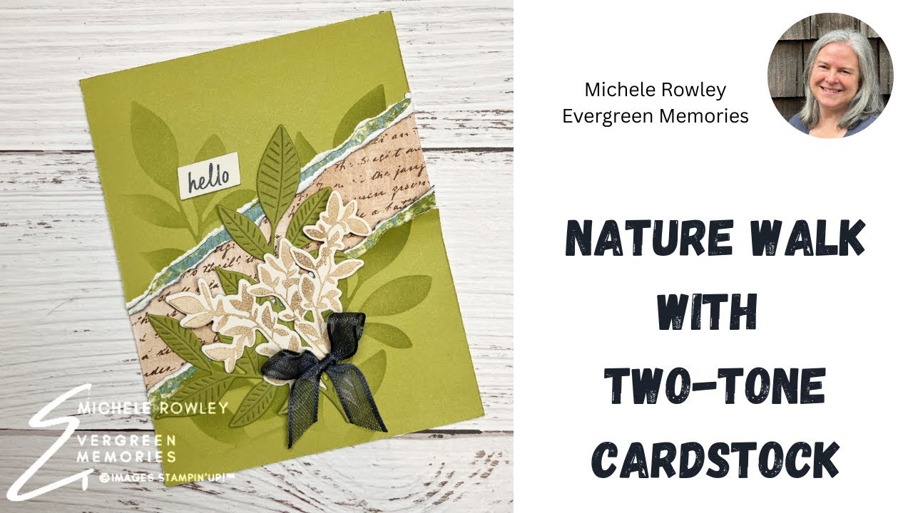 Nature Walk:  Tearing Two Tone Cardstock