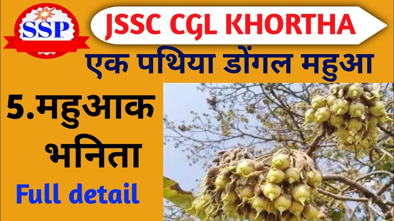 एक पथिया डोंगल महुआ - महुआक भनिता | khortha class for jssc cgl | jssc cgl khortha class