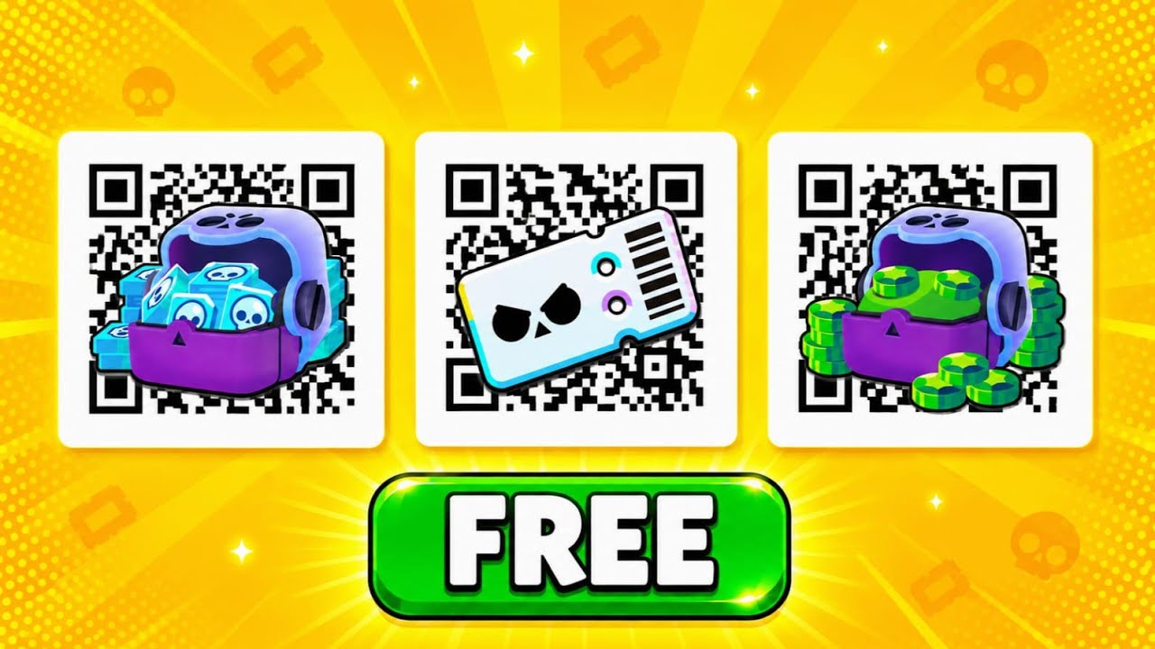 2026👑ALL WORKING QR CODES IN BRAWL STARS - 2026 Working Qr Code #brawlstars