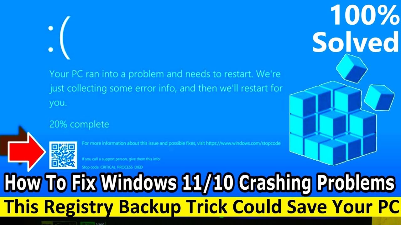 How To Fix Windows 11/10 Crashing Problems ✅ This Registry Backup Trick Could Save Your PC