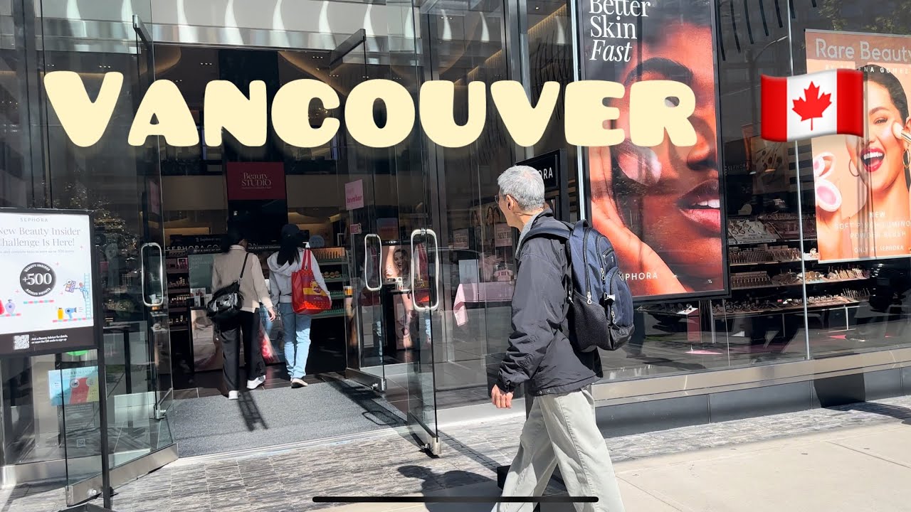 🇨🇦Downtown Vancouver BC,The biggest ZARA store and SEPHOR store in Downtown And at a cheap price