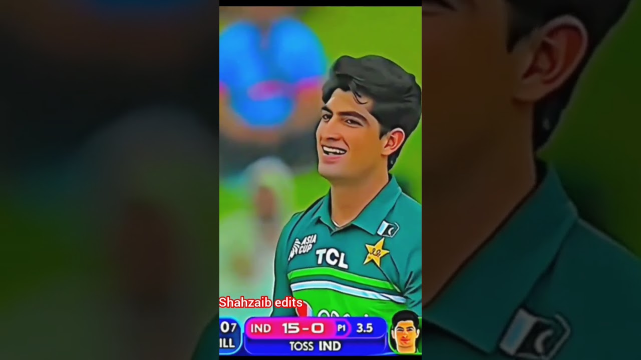 Naseem shah bowling against india #cricket #shahzaibedits#cricketfan