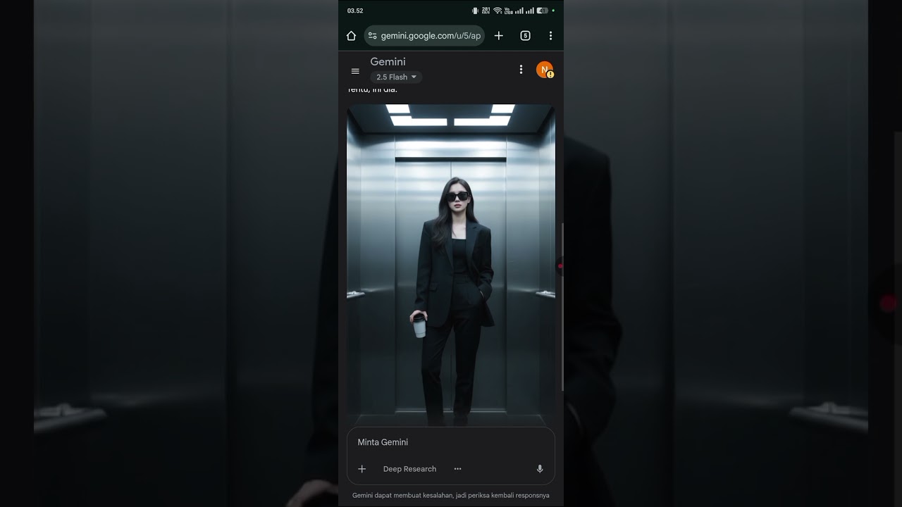 Tutorial Edit Foto Di Dalam Lift Menggunakan Gemini AI