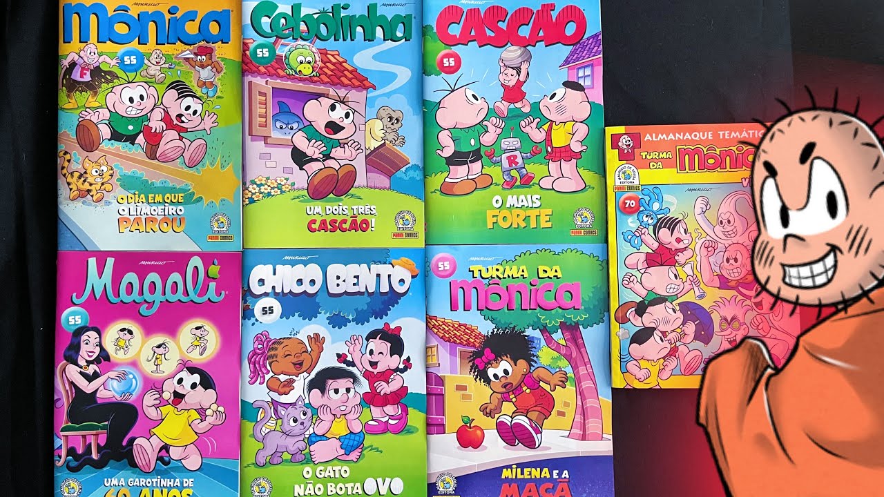 Gibis Turma da Mônica 55  + Almanaque temático Vilões