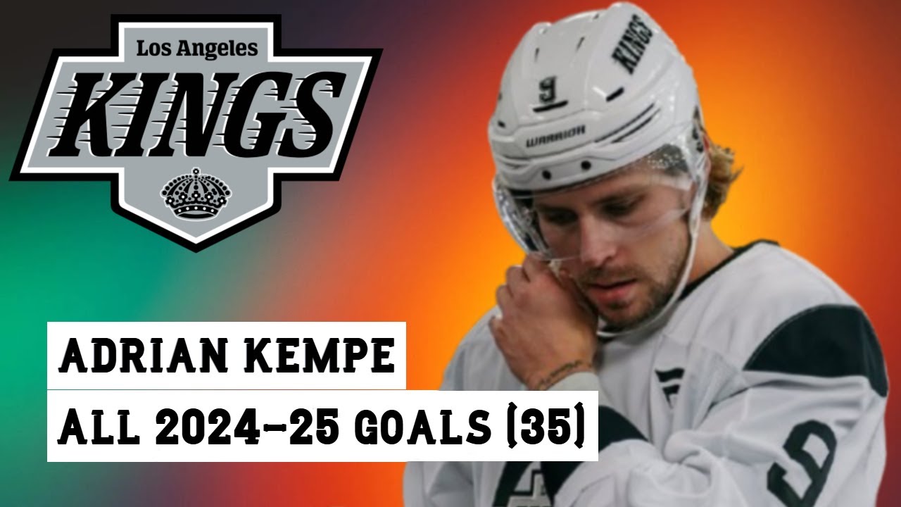 Adrian Kempe (#9) All 35 Goals of the 2024-25 NHL Season