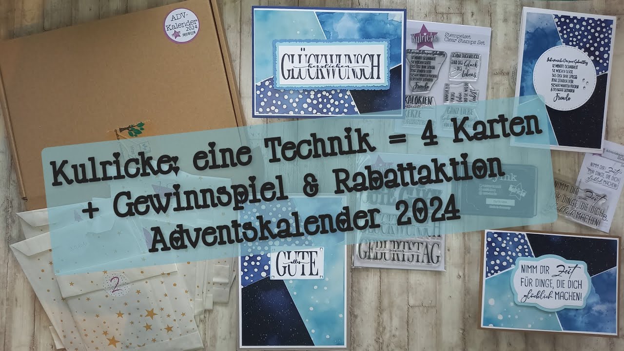 Gewinnspiel + Rabattaktion + 1 Technik = 4 Karten - und das alles von und mit @kulricke1😃