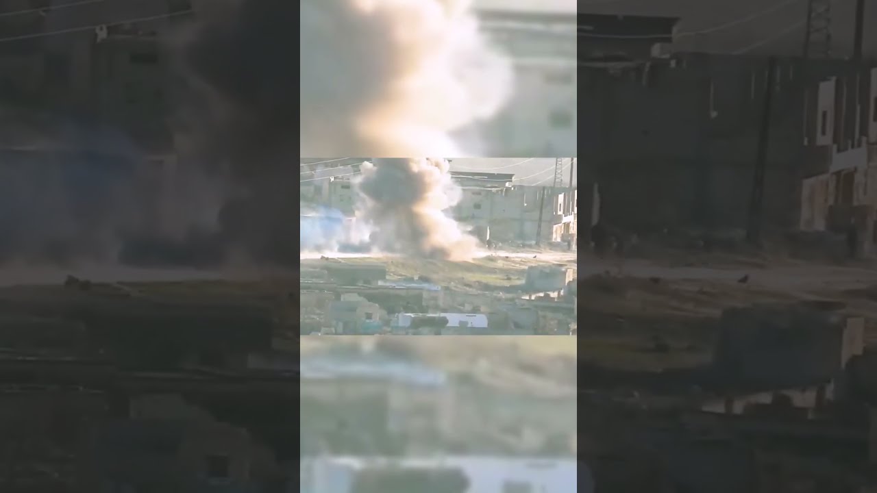 Retreating Syrian tank is blown to pieces after getting by ATGM near Hama