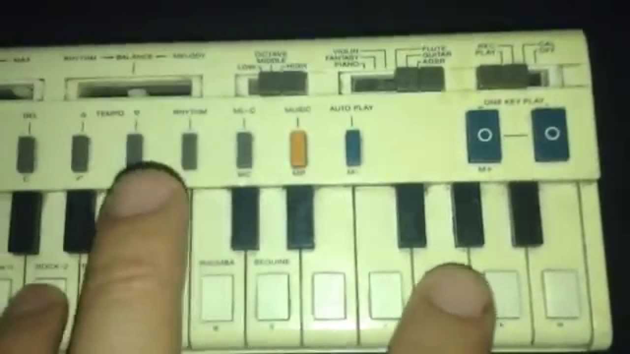 Casio vl tone vl1 sintetizador, probando botones, ritmos, ADSR tutorial