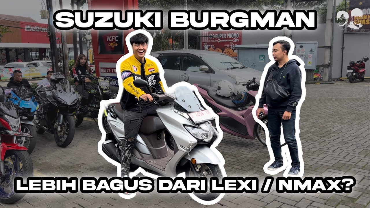 Review Suzuki Burgman yang baru itu, Lebih Nyaman Dari PCX??