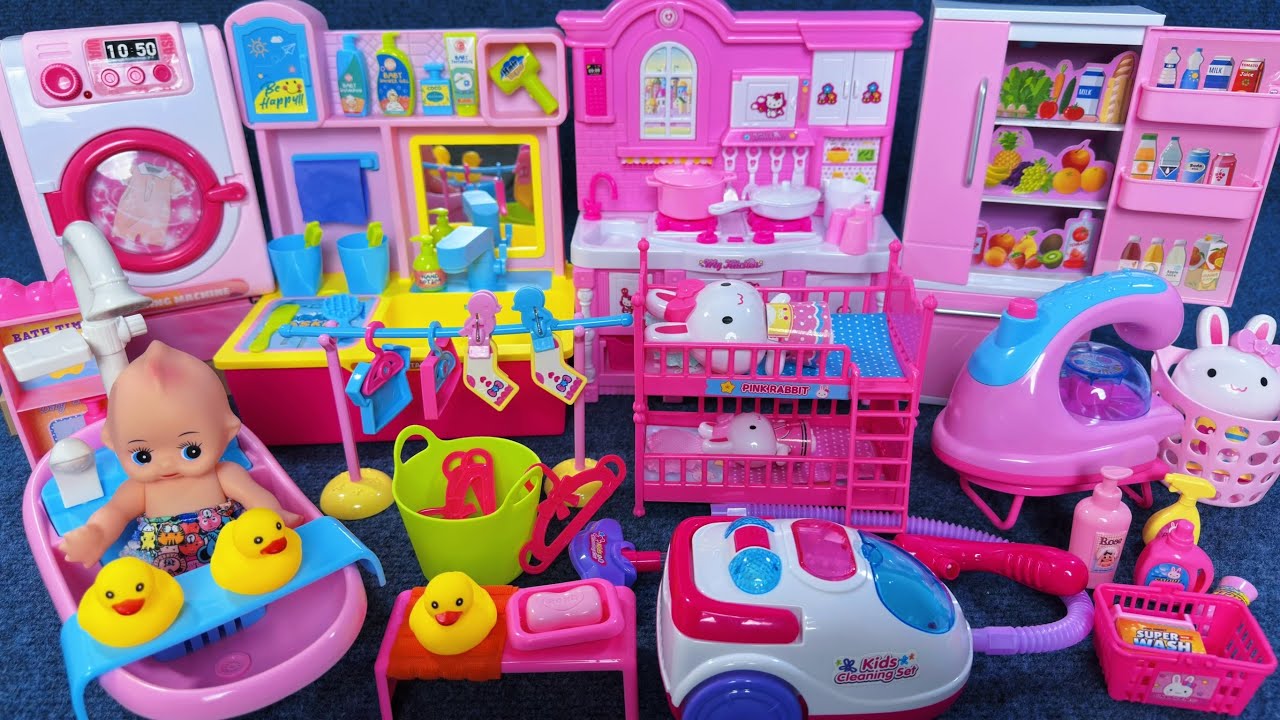 10 Minutes Satisfying with Unboxing Hello Kitty Kitchen Set，Laundry Toy Collection ASMR｜Review Toys