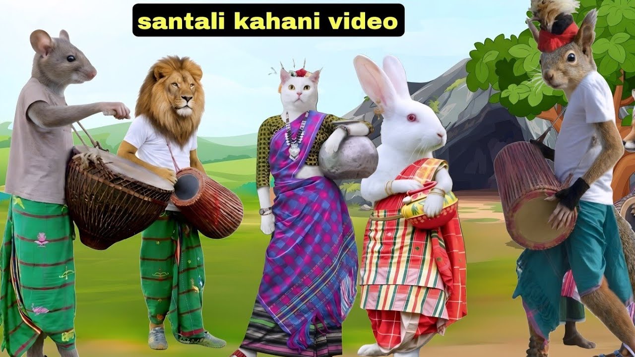 संथाली कहानी || santali cartoon || santali cartoon comedy video 2026 | part 32